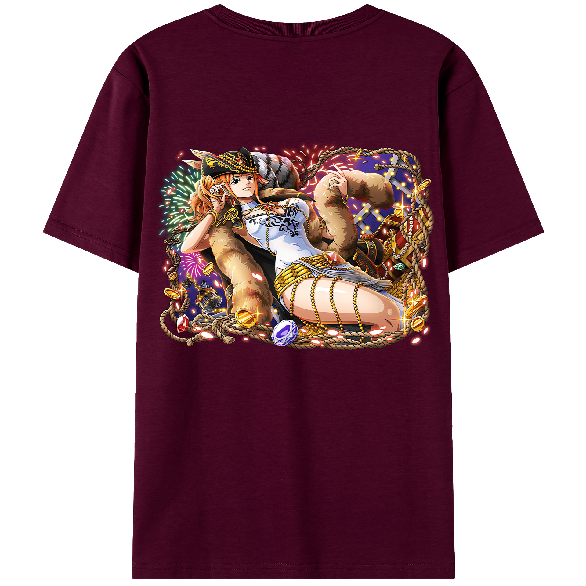 （画像用） ワンピース ナミ ONE PIECE Nami レディース半袖Tシャツ(バックプリント)